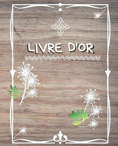 Livre d'Or: LIVRE DOR élégant pour évènement Les 200 pages blanches sont encadrées d'un fin liseré gris clair élégant