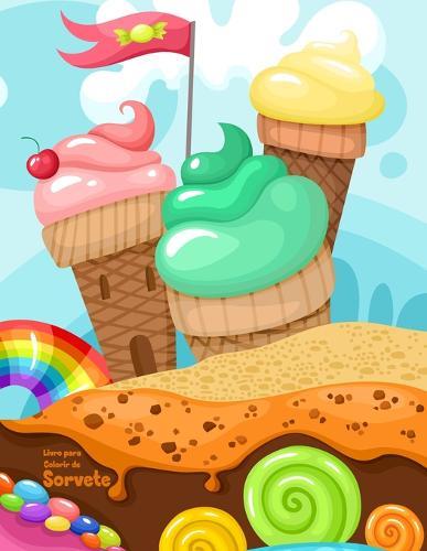 Livro para Colorir de Sorvete