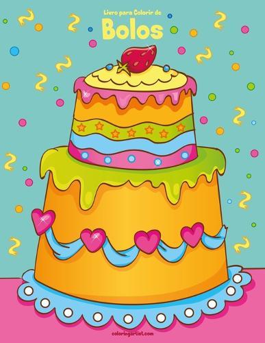 Livro para Colorir de Bolos