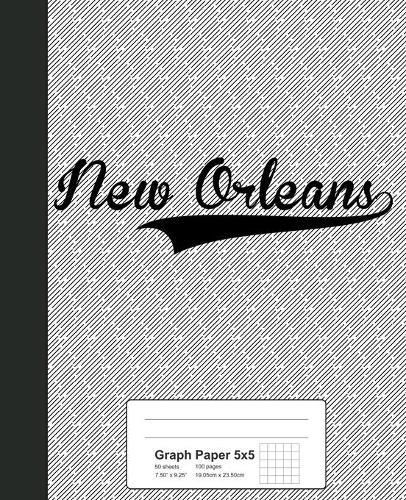 Graph Paper 5x5: NEW ORLEANS Notebook