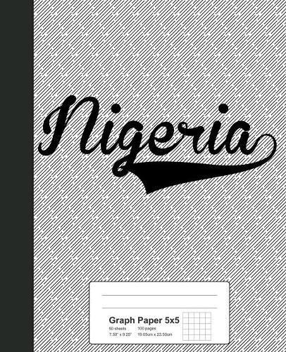 Graph Paper 5x5: NIGERIA Notebook