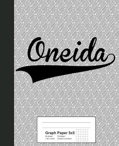 Graph Paper 5x5: ONEIDA Notebook