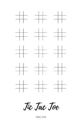 Tic Tac Toe: Activity Games Book Noughts and Crosses Small Size 5x8, Nice Cover Glossy, 100 Pages