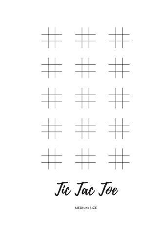 Tic Tac Toe: Activity Games Book Noughts and Crosses Medium Size 6x9, Nice Cover Glossy, 100 Pages