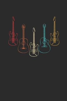 Guitar Retro: Guitars Notebook, Graph Paper (6  x 9  - 120 pages) Musical Instruments Themed Notebook for Daily Journal, Diary, and Gift
