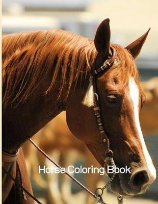 Horse Coloring Book: Coloring Toy Gifts for Toddlers, Kids Ages 4-8, Girls 4-8 8-12 or Adult Relaxation Cute Easy and Relaxing Realistic Large Print Birthday Gifts