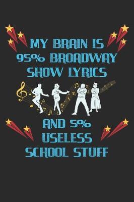 My Brain Is 95% Broadway Show Lyrics And 5% Useless School Stuff: Theater Theatre Actor Actress. Graph Paper Composition Notebook to Take Notes at Work. Grid, Squared, Quad Ruled. Bullet Point Diary, To-Do-List or Journal For Men and Women.
