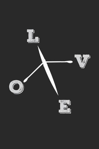 Love: Notebook A5 Size, 6x9 inches, 120 dotted dot grid Pages, Rowing Sculling Rower Sports