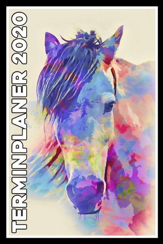 Terminplaner 2020: Jahresplaner von September 2019 bis Dezember 2020 mit Pferd - Planer mit 174 Seiten in weiss im Format A5 mit glanzendem Soft Cover.