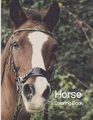 Horse Coloring Book: Coloring Toy Gifts for Toddlers, Kids Ages 4-8, Girls 4-8, 8-12 or Adult Relaxation Cute Easy and Relaxing Realistic Large Print Birthday Gifts