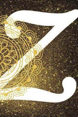 Z: Personalized Dot Grid Bullet BUJO Notebook Journal Modern Gold Mandala Minimalist Initial Monogram Letter Z- Many Usage Handy Travel Size For Boys Men Teens
