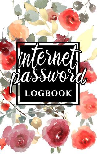 Password Log Book: Personal Email Address Login Organizer Logbook with Alphabetical Tabs Order To Protect Websites Usernames, Internet Passwords Keeper Navy Watercolor Flowers Notebook