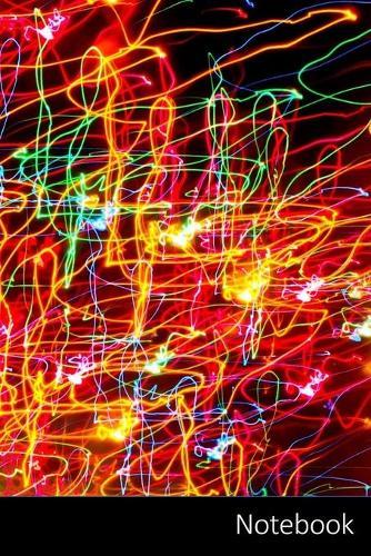 Notebook: Luci, Notte, Neon, Light Trails taccuino / agenda / quaderno delle annotazioni / diario / libro di scrittura / carnet / zibaldone - 6 x 9 pollici (15,24 x 22,86 cm), 150 pagine, superficie lucida.