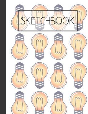 Lightbulbs pattern Sketchbook: Brilliant ideas 200 Page Sketchbook: Artist Edition (8.5x11)