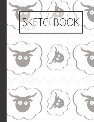 Counting Sheep pattern Sketchbook: 200 Page Sketchbook: Artist Edition (8.5x11)