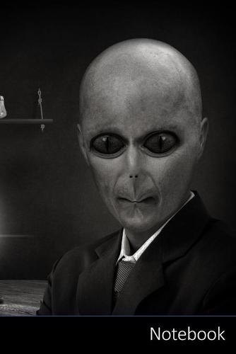 Notebook: Alien, Reptilien-, Portrat, Politiker Notizbuch / persoenliches Tagebuch / Schreibheft / Logbuch / Planer / Vokabelheft / Notizen - 6 x 9 Zoll (15,24 x 22,86 cm, ca. DIN A5), 150 linierte Seiten mit Datumslinie, glanzendes Cover.