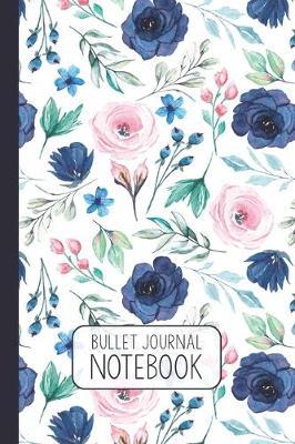 Bullet Journal: Summer Flowers on White  Dotted Grid Notebook with 110 Numbered Pages (6x9 inches)