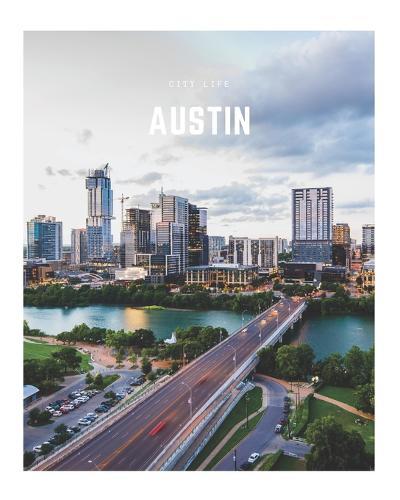 Austin: A Decorative Book &#9474; Perfect for Stacking on Coffee Tables & Bookshelves &#9474; Customized Interior Design & Home Decor
