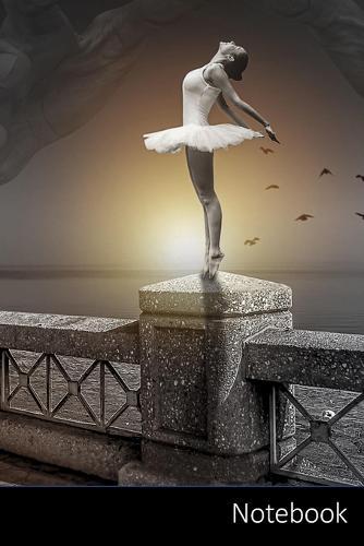 Notebook: Ballett Ballerina Notizbuch / persoenliches Tagebuch / Schreibheft / Logbuch / Planer / Vokabelheft / Notizen - 6 x 9 Zoll (15,24 x 22,86 cm, ca. DIN A5), 110 linierte Seiten mit Datumslinie, glanzendes Cover.