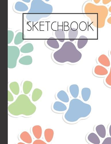 Paw print Sketchbook: 200 Page Sketchbook: Artist Edition (8.5x11)