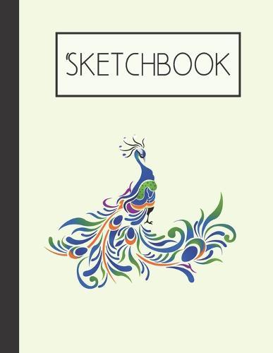 Peacock Sketchbook: 200 Page Sketchbook: Artist Edition (8.5x11)