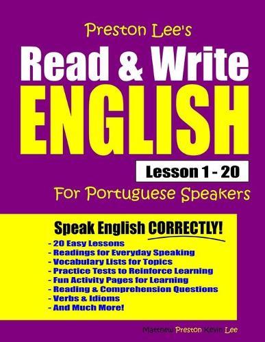 Preston Lee's Read & Write English Lesson 1 - 20 For Portuguese Speakers