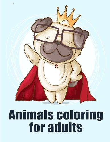 Animals coloring for adults: Cute Chirstmas Animals, Funny Activity for Kids's Creativity