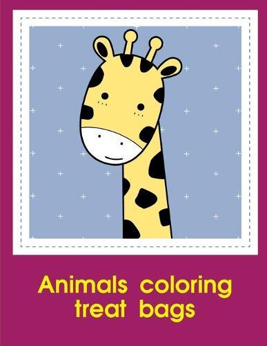 Animals coloring treat bags: Christmas Coloring Book for Children, Preschool, Kindergarten age 3-5