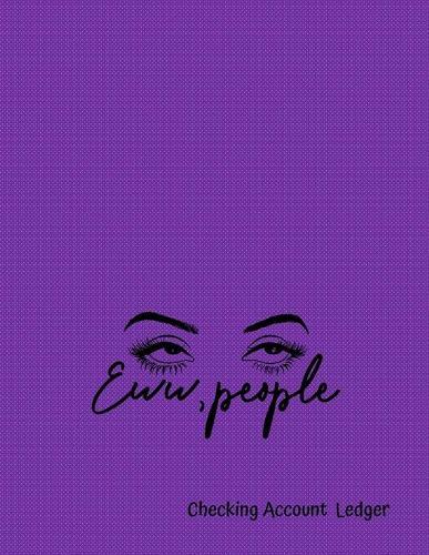 Checking Account Ledger: Personal or Business Use - Large A4 Size 8.5  x 11  - Easy Reconciliation Pages - Balance on Every Page - Unique Purple Cover