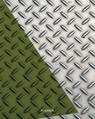 Planner: Cool Metal Design Print with Green Triangle- Universal 12 Month - 1 Year No Date Undated Non dated Daily Weekly Monthly Business Planner- Calendar Journal Organizer To-Do List Schedule Agenda- Awesome Games for your Relaxation
