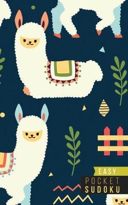 Pocket Sudoku Easy: 158 Easy Sudoku Puzzles - Pocket Sudoku Puzzle Books - Large Print Sudoku Puzzle Books For Adults - Sudoku For Seniors - Travel Size - Alpacas Llamas