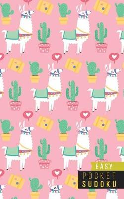 Pocket Sudoku Easy: 158 Easy Sudoku Puzzles - Pocket Sudoku Puzzle Books - Large Print Sudoku Puzzle Books For Adults - Sudoku For Seniors - Travel Size - Alpacas Llamas