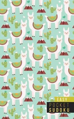 Pocket Sudoku Easy: 158 Easy Sudoku Puzzles - Pocket Sudoku Puzzle Books - Large Print Sudoku Puzzle Books For Adults - Sudoku For Seniors - Travel Size - Alpacas Llamas