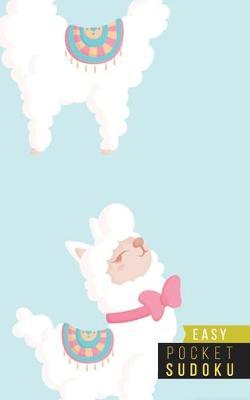 Pocket Sudoku Easy: 158 Easy Sudoku Puzzles - Pocket Sudoku Puzzle Books - Large Print Sudoku Puzzle Books For Adults - Sudoku For Seniors - Travel Size - Alpacas Llamas