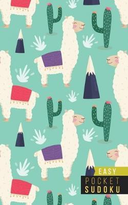 Pocket Sudoku Easy: 158 Easy Sudoku Puzzles - Pocket Sudoku Puzzle Books - Large Print Sudoku Puzzle Books For Adults - Sudoku For Seniors - Travel Size - Alpacas Llamas