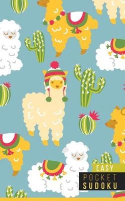 Pocket Sudoku Easy: 158 Easy Sudoku Puzzles - Pocket Sudoku Puzzle Books - Large Print Sudoku Puzzle Books For Adults - Sudoku For Seniors - Travel Size - Alpacas Llamas