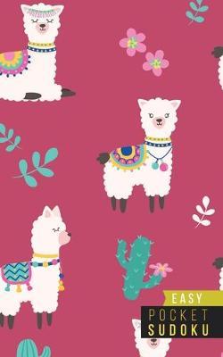 Pocket Sudoku Easy: 158 Easy Sudoku Puzzles - Pocket Sudoku Puzzle Books - Large Print Sudoku Puzzle Books For Adults - Sudoku For Seniors - Travel Size - Alpacas Llamas