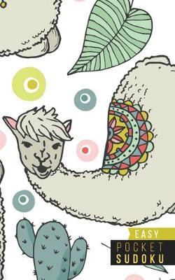 Pocket Sudoku Easy: 158 Easy Sudoku Puzzles - Pocket Sudoku Puzzle Books - Large Print Sudoku Puzzle Books For Adults - Sudoku For Seniors - Travel Size - Alpacas Llamas