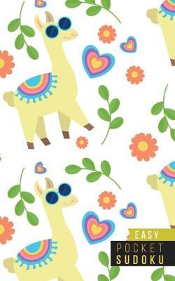 Pocket Sudoku Easy: 158 Easy Sudoku Puzzles - Pocket Sudoku Puzzle Books - Large Print Sudoku Puzzle Books For Adults - Sudoku For Seniors - Travel Size - Alpacas Llamas