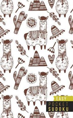 Pocket Sudoku Easy: 158 Easy Sudoku Puzzles - Pocket Sudoku Puzzle Books - Large Print Sudoku Puzzle Books For Adults - Sudoku For Seniors - Travel Size - Alpacas Llamas