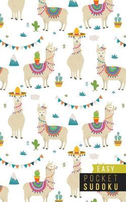 Pocket Sudoku Easy: 158 Easy Sudoku Puzzles - Pocket Sudoku Puzzle Books - Large Print Sudoku Puzzle Books For Adults - Sudoku For Seniors - Travel Size - Alpacas Llamas