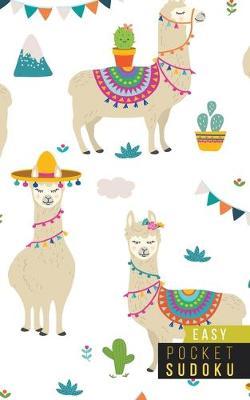 Pocket Sudoku Easy: 158 Easy Sudoku Puzzles - Pocket Sudoku Puzzle Books - Large Print Sudoku Puzzle Books For Adults - Sudoku For Seniors - Travel Size - Alpacas Llamas
