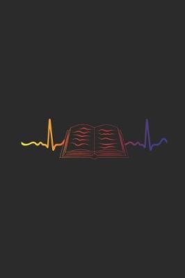 Reading Heartbeat: Graph Paper Notebook (6  x 9  - 120 pages) Reader Themed Notebook for Daily Journal, Diary, and Gift