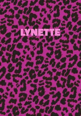 Lynette: Personalized Pink Leopard Print Notebook (Animal Skin Pattern). College Ruled (Lined) Journal for Notes, Diary, Journaling. Wild Cat Theme Design with Cheetah Fur Graphic