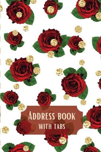 Address book with tabsBeautiful flower design, Tabbed in Alphabetical Order Perfect for Keeping Track of Addresses, Email, Mobile, Birthdays, and more...