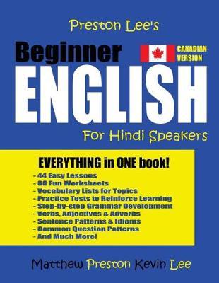 Preston Lee's Beginner English For Hindi Speakers (Canadian Version)