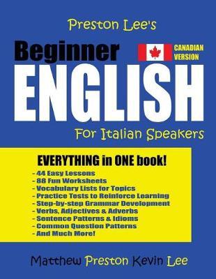 Preston Lee's Beginner English For Italian Speakers (Canadian Version)
