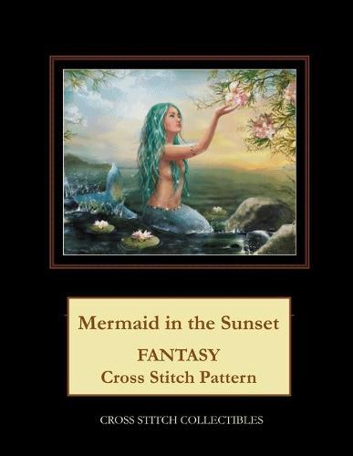 Mermaid in the Sunset: Fantasy Cross Stitch Pattern