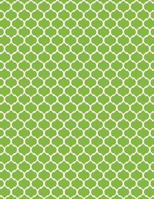 Moroccan Trellis - Lime Green 101 - Lined Notebook With Margins 8.5x11: 101 Pages, 8.5 x 11, College Ruled, Journal, Soft Cover