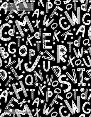 Word Art Vocal + Piano Music Sheets: Vocal and Piano Music Sheets and Songwriting Notebook, Word Art Scandi Letter Pattern on Black Cover, 8.5x11,  200 Pages